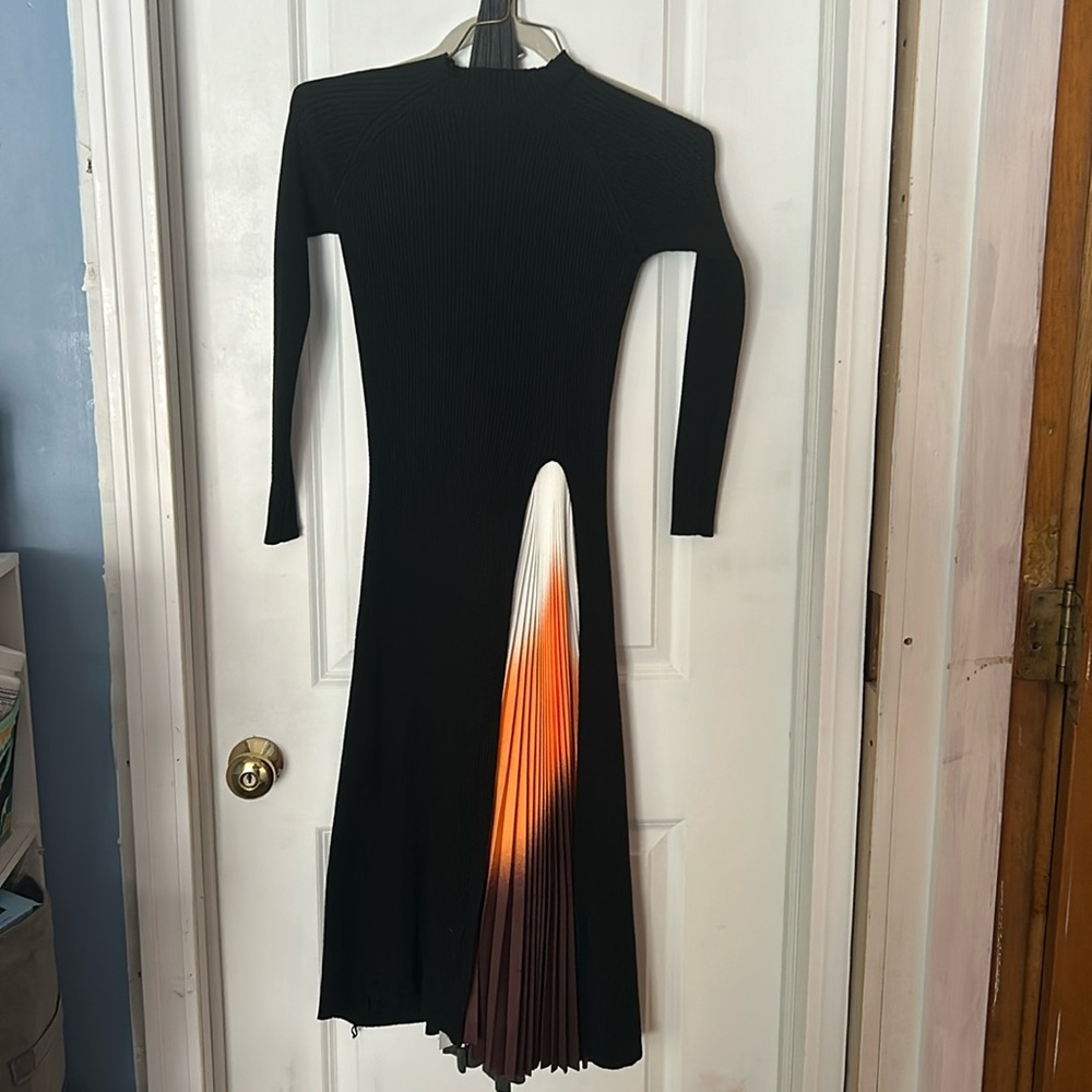 You Yi Xiang FuShi Women's Black Sweater Knit dress